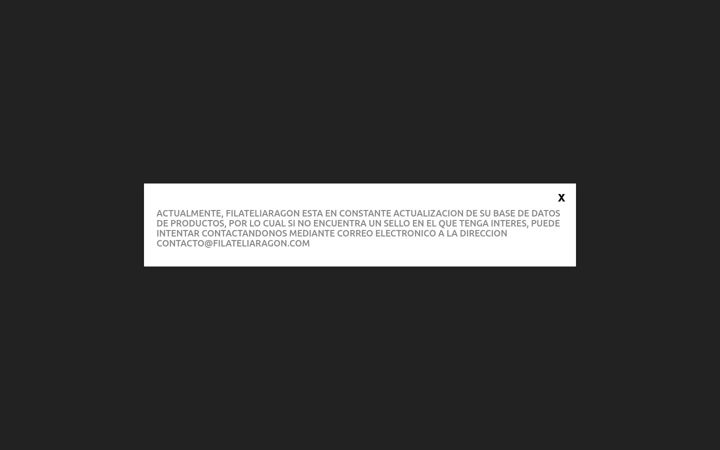 Screenshot of filateliaragon.com