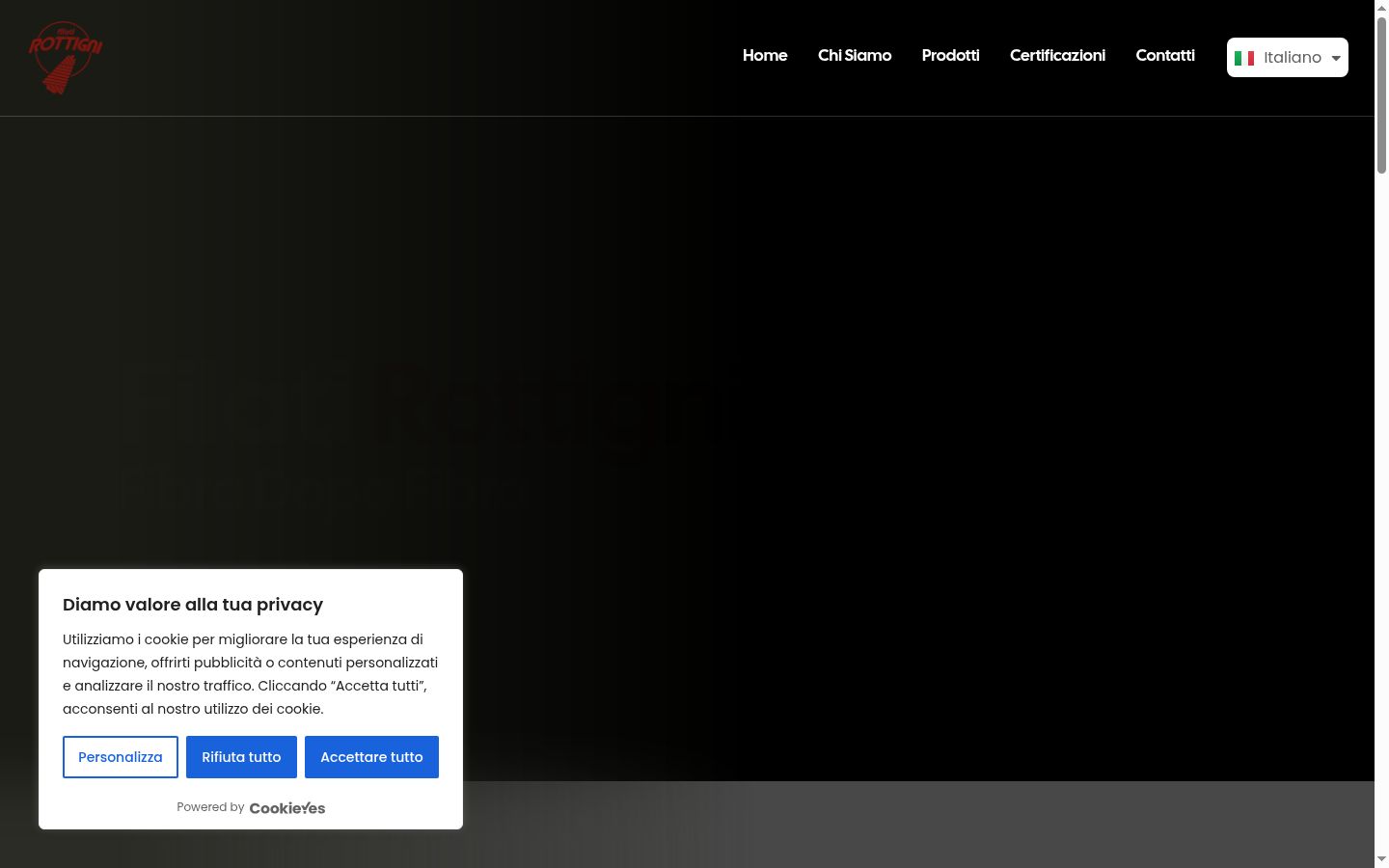 Screenshot tal-banner tal-kunsens muri qabel kwalunkwe interazzjoni