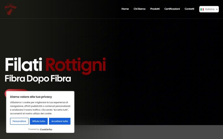Screenshot ta' filati-rottigni.it