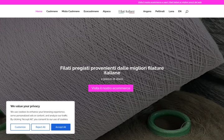 Screenshot of filatiitaliani.com