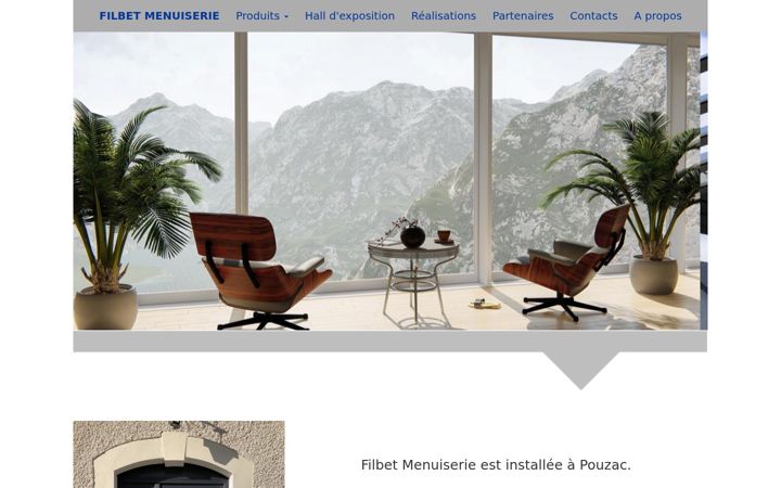 Screenshot of filbet-menuiserie.fr