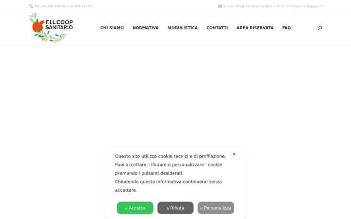 Screenshot of filcoopsanitario.it