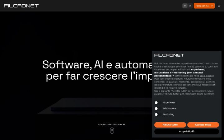 Screenshot of filcronet.it
