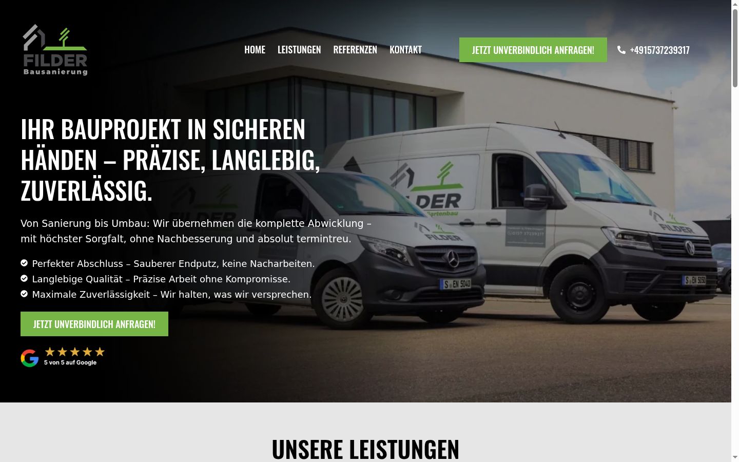 Screenshot des Einwilligungsbanners vor jeglicher Interaktion