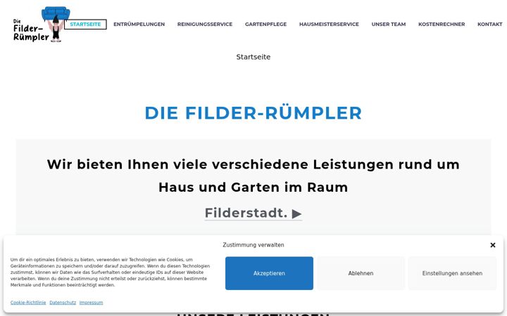 Screenshot of filder-ruempler.de