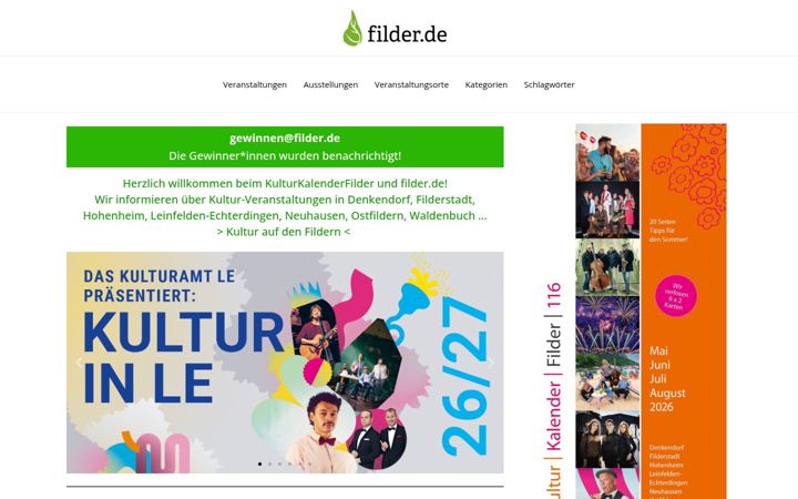 Screenshot of filder.de