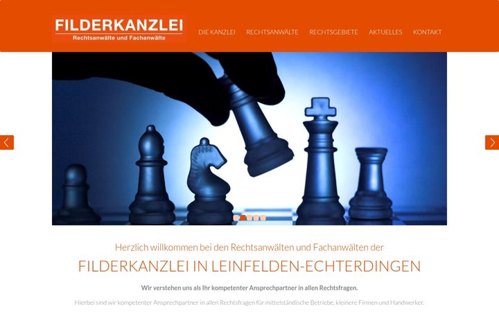 Screenshot of filderkanzlei.de