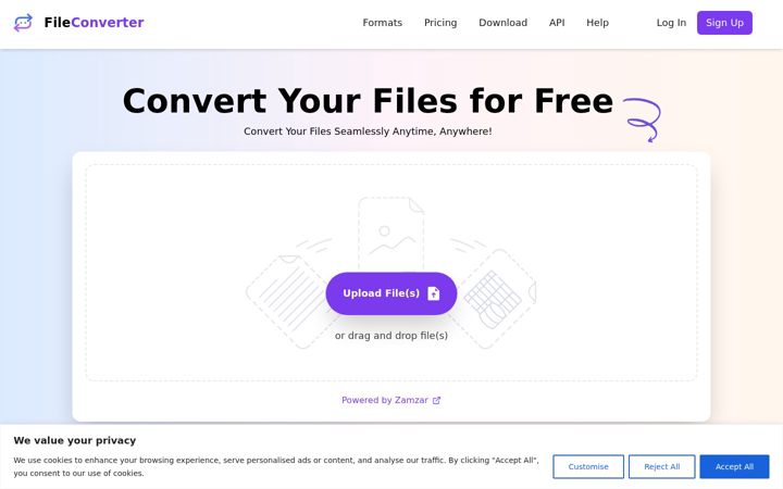 Screenshot of file-converter.org