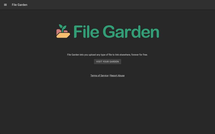 Screenshot of file.garden