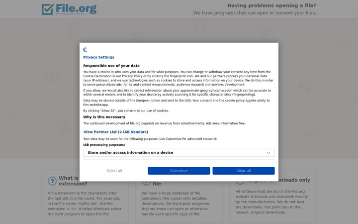 Screenshot of file.org