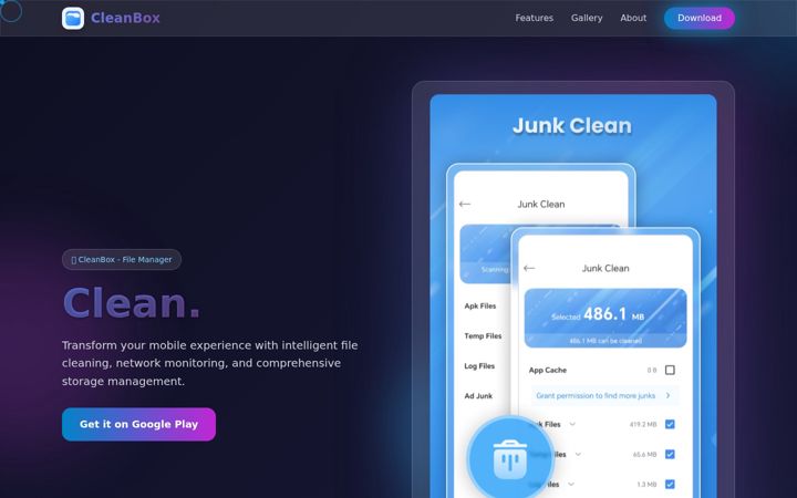 Screenshot of fileboxjunkclean.com