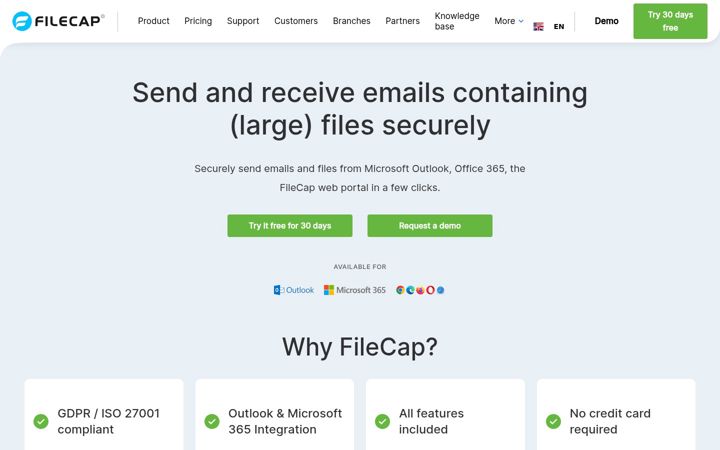 Screenshot of filecap.com