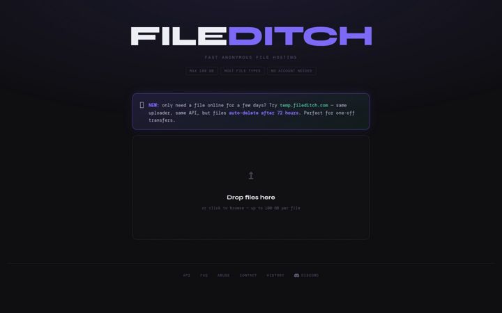 Screenshot of fileditchfiles.me
