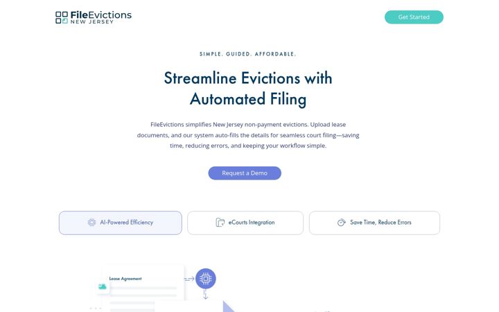 Screenshot of fileevictions.com