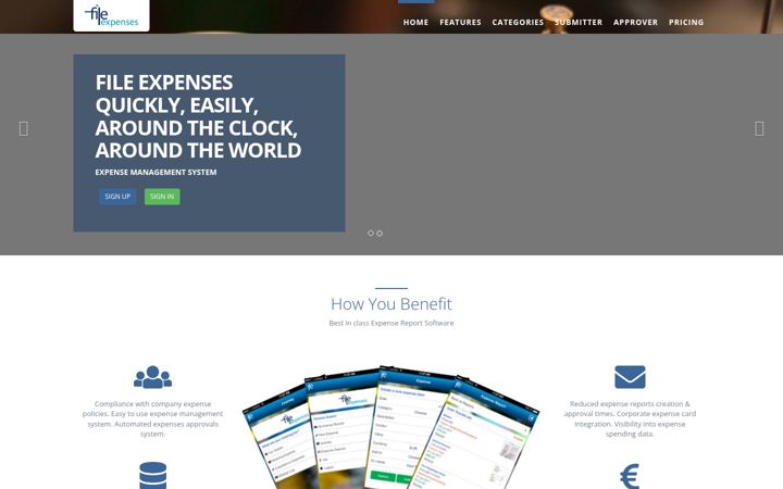 Screenshot of fileexpenses.co.uk