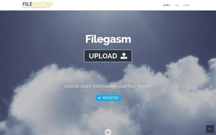 Screenshot of filegasm.com