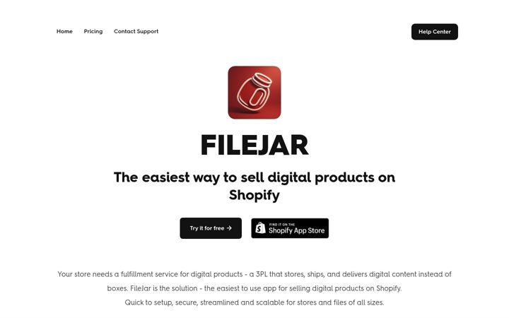 Screenshot of filejar.com