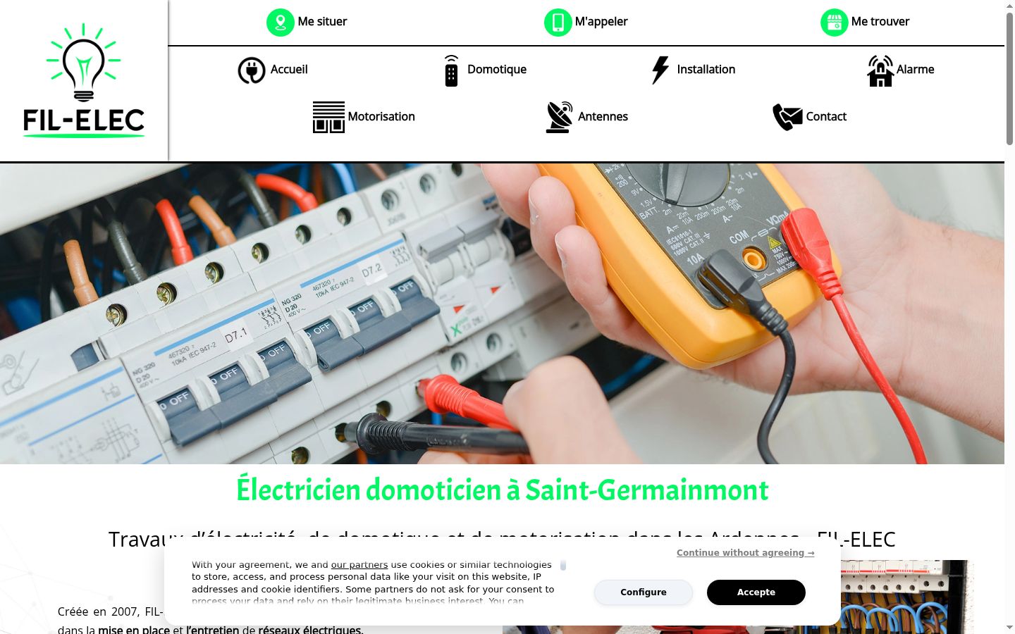 Sutikimo reklamjuostės, rodytos prieš bet kokią sąveiką, ekrano kopija
