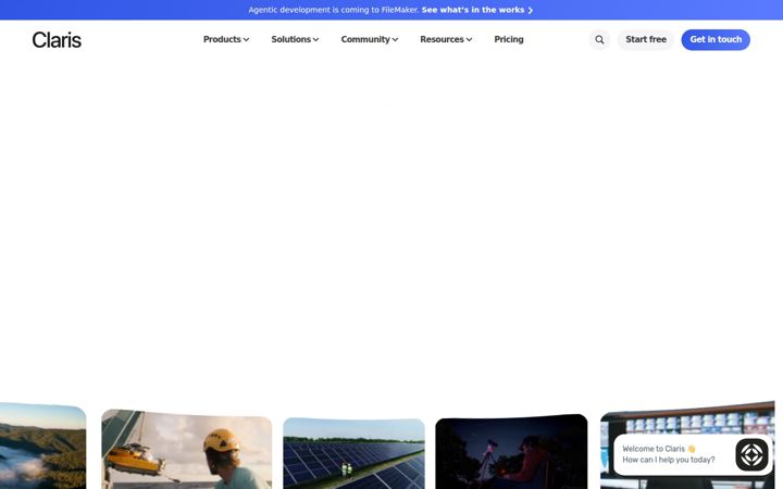Screenshot of filemaker.com