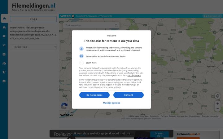 Screenshot of filemeldingen.nl