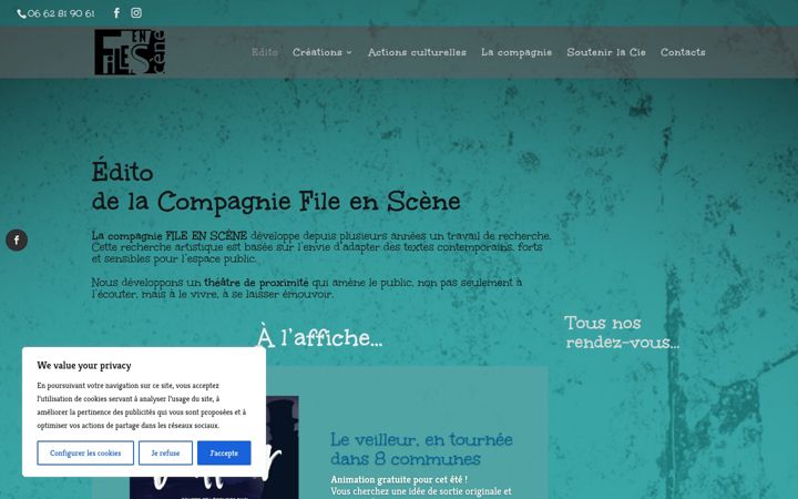 Screenshot of filenscene.org