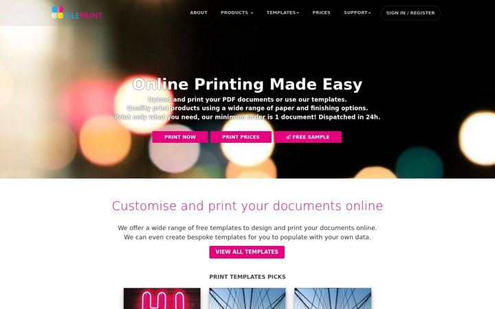 Screenshot of fileprint.org