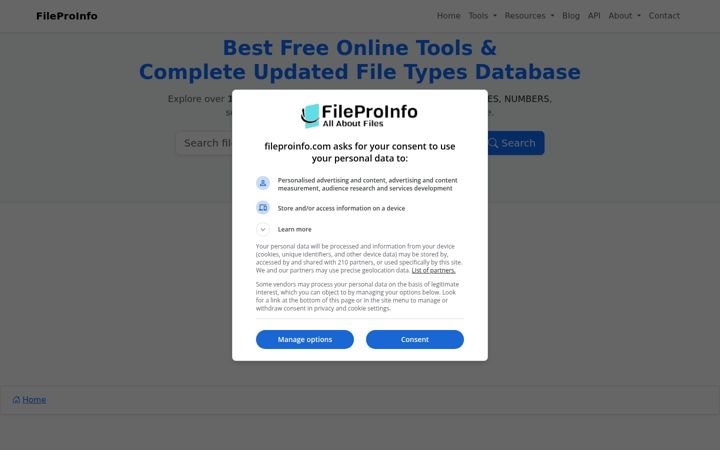 Screenshot of fileproinfo.com