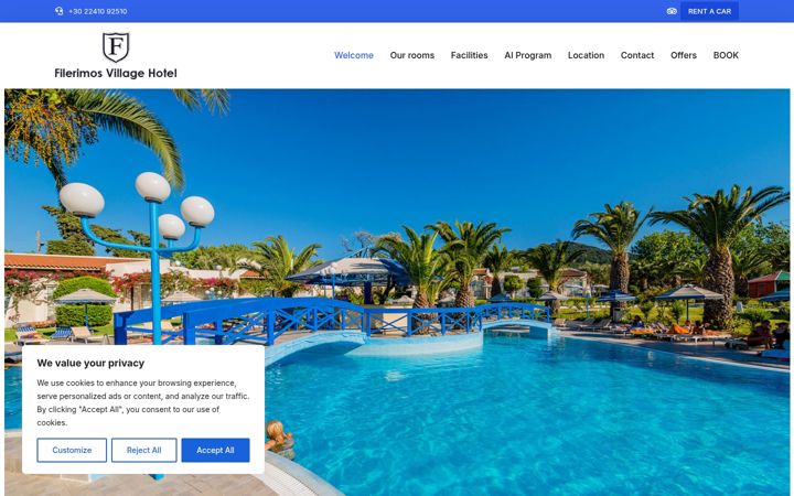 Screenshot of filerimosvillage.gr