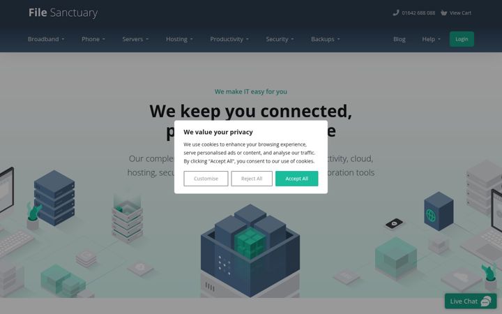 Screenshot of filesanctuary.net