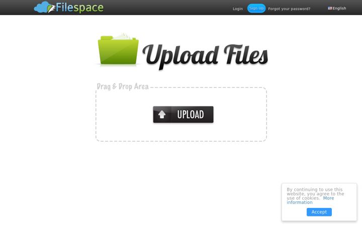 Screenshot of filespace.com