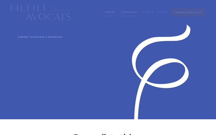 Screenshot of filfili-avocat.fr