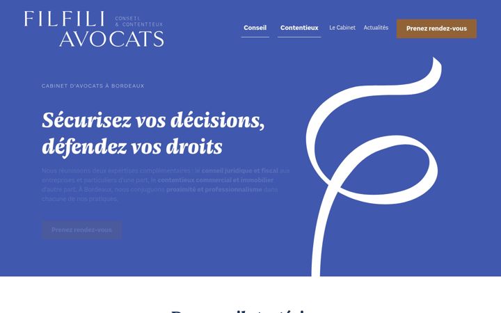 Screenshot of filfili-avocats.fr