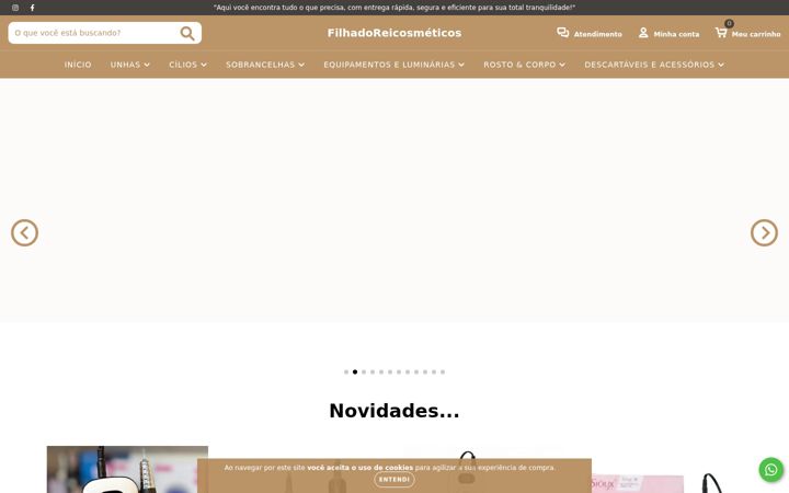 Screenshot of filhadoreicosmeticos.com.br