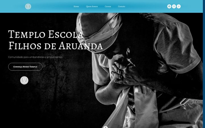 Screenshot of filhosdearuanda.com.br