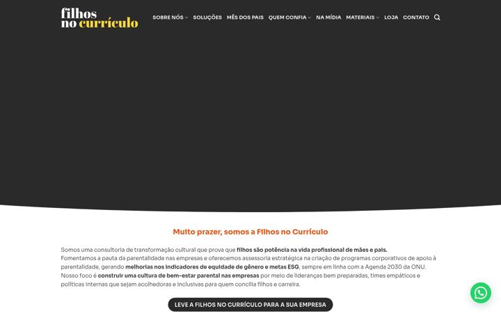 Snímek obrazovky filhosnocurriculo.com.br