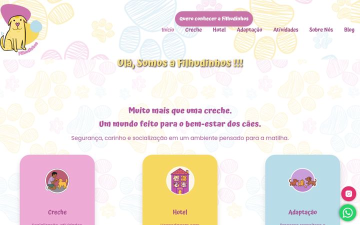 Screenshot of filhudinhos.com.br