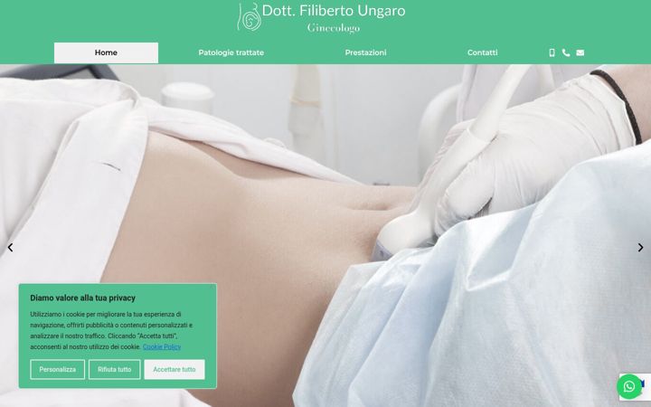 Screenshot of filibertoungaro.it