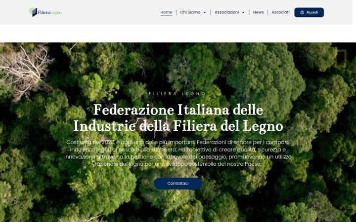 Screenshot of filieralegno.it