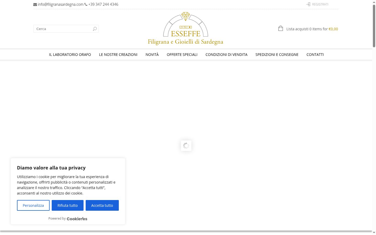 Screenshot des Einwilligungsbanners vor jeglicher Interaktion