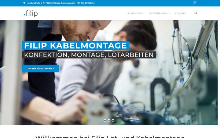 Screenshot of filip-kabelmontage.de