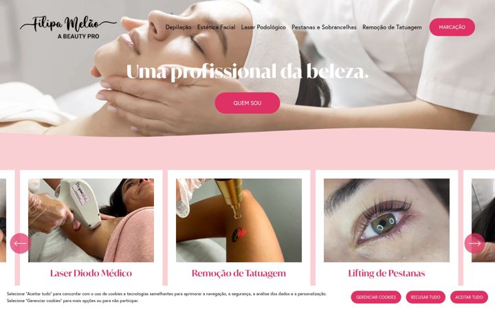 Screenshot of filipamelaoabeautypro.pt