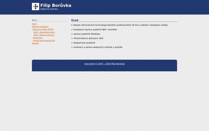 Screenshot of filipboruvka.cz