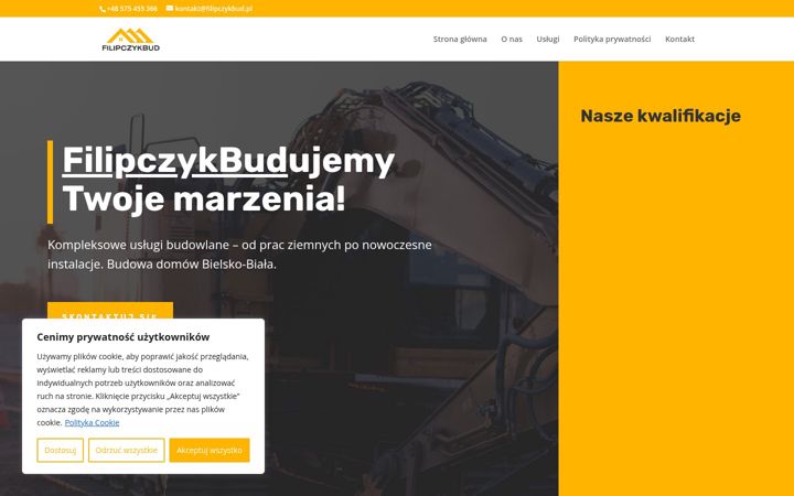 Screenshot of filipczykbud.pl
