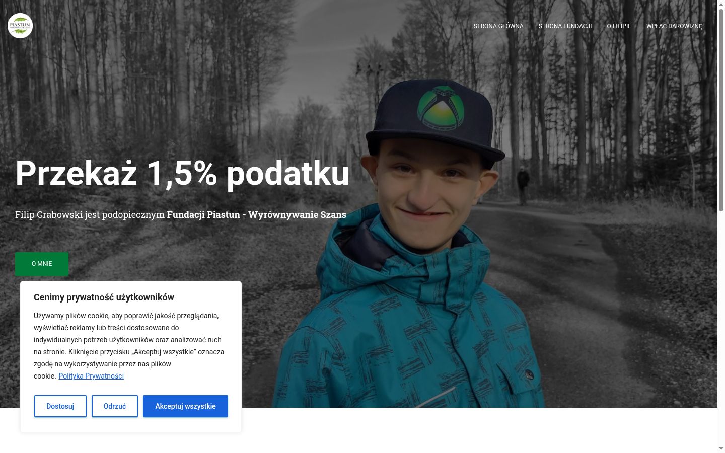Screenshot van de toestemmingsbanner zoals getoond vóór enige interactie