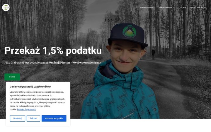 Screenshot of filipgrabowski.pl