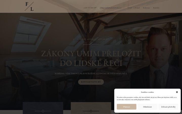 Screenshot of filiploubaladvokat.cz