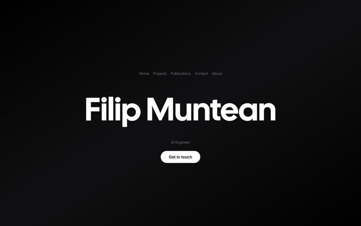 Screenshot of filipmuntean.com