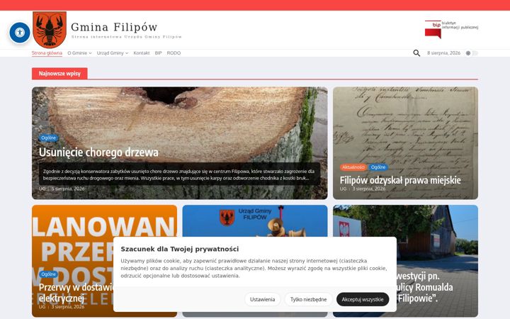 Screenshot of filipow.pl