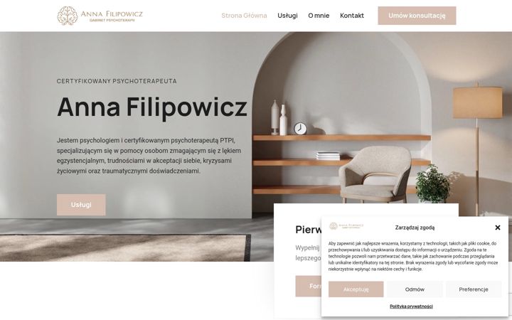Screenshot of filipowiczanna.pl