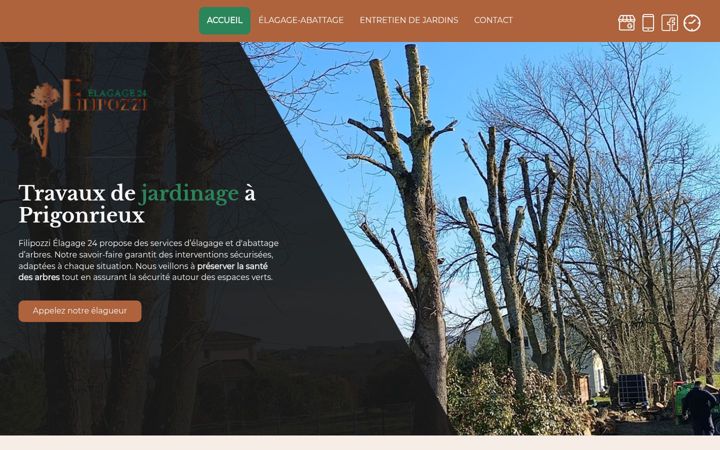 Screenshot of filipozzi-elagage24.fr